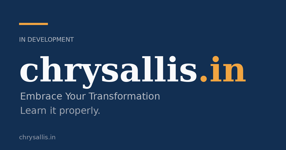 Link preview image for chrysallis.in